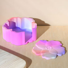 Load image into Gallery viewer, Flower Coaster Storage Box Silicone Mold
