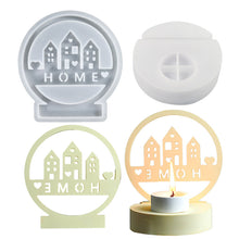 Load image into Gallery viewer, Love House Candlestick Silicone Mold
