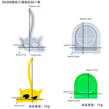 Load image into Gallery viewer, Three Kittens Wall Decoration Candle Holder Mold
