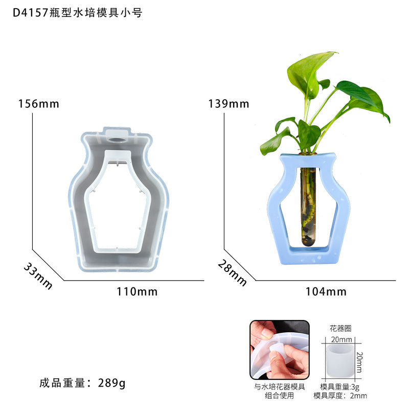 Geometric Hollow Tube Vase Silicone Mold