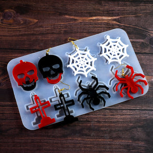 Halloween Earrings Pendant Silicone Mold