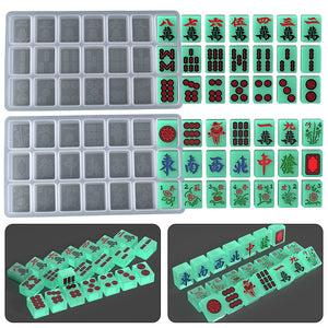 No. 46 Clear One Color Thirteen Eleven Mahjong Silicone Mold