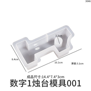 Geometry 1234 Digital Candle Holder Mold