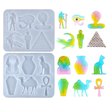 Load image into Gallery viewer, Egyptian Element Earring Pendant Silicone Mold
