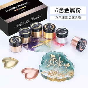 6 Colors Metallic Powder