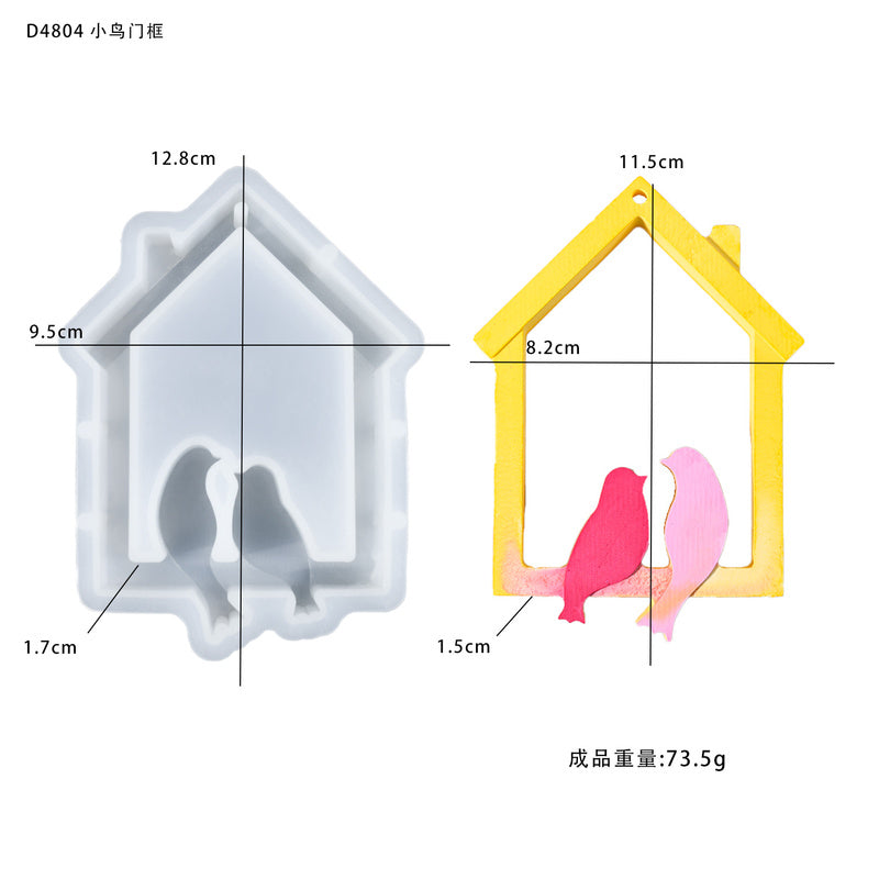 Bird Door Frame Hanging Wind Chime Pendant Silicone Mold