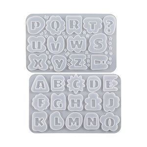 Letter Symbol Flowing Sand Silicone Mold