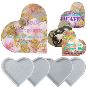 Heart shaped Commemorative Plate Ornaments Mold