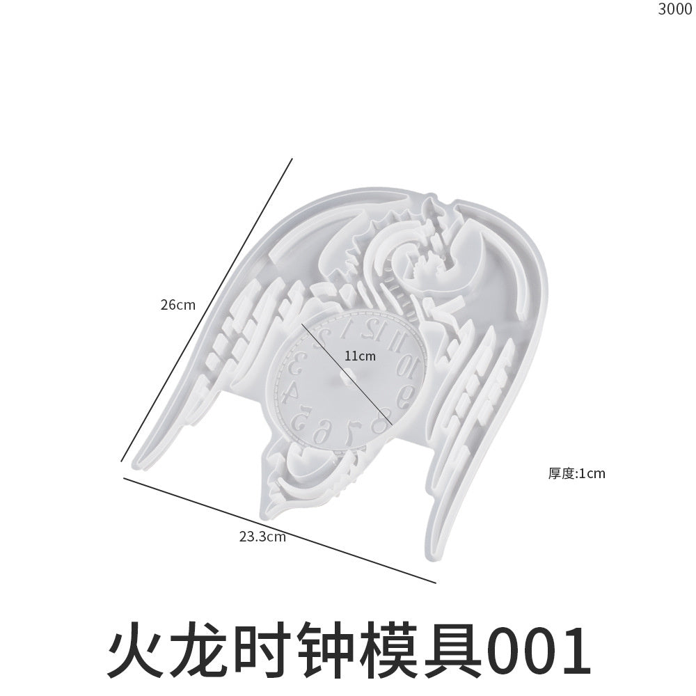 Dragon Flying Clock Mold