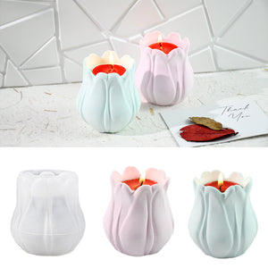 Tulip Crown Candle Cup Silicone Mold