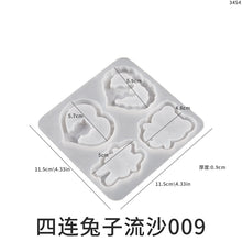 Load image into Gallery viewer, Ice Cream Rabbit Flowing Sand Pendant Silicone Mold
