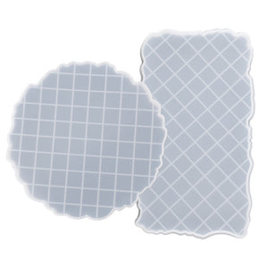 Irregular Checkerboard Grid Set Silicone Mold