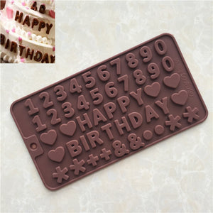 English Alphabet Number Mold