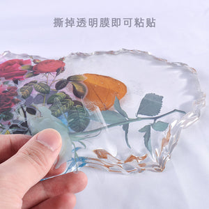 Transparent Material Flower Plant Filler Sticker