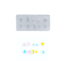 Load image into Gallery viewer, Mini Moon Star Patch Earrings Mold
