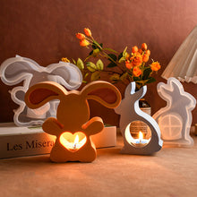Load image into Gallery viewer, Easter Rabbit Candle Holder Silicone Mold

