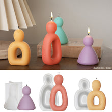 Load image into Gallery viewer, Abstract Child Father Mother Human Candle Mold
