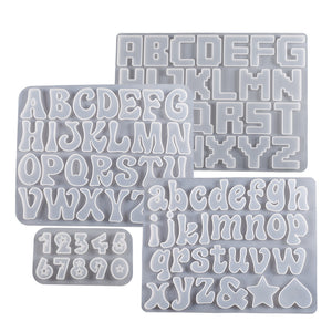 English Letters Earrings Pendant Mold