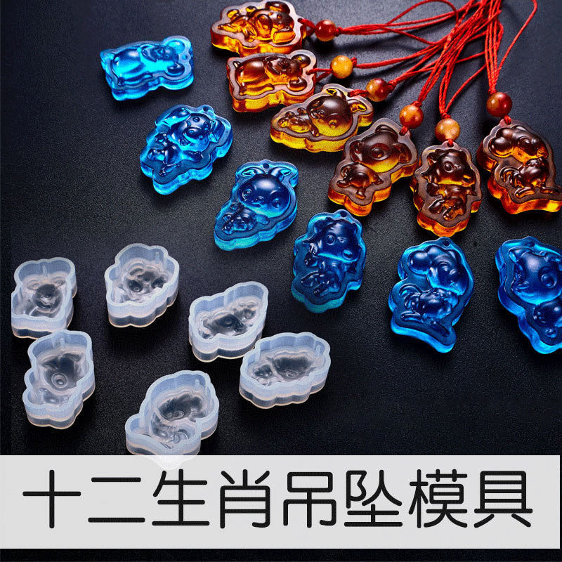 Twelve Zodiac Sign Pendant Mold