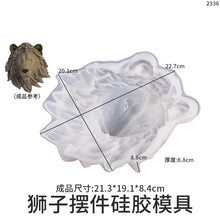 Load image into Gallery viewer, Large Lion Wolf Head Ornament Mold
