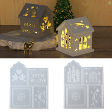 Load image into Gallery viewer, Love Peace Dove House Candle Holder Silicone Mold
