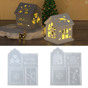 Love Peace Dove House Candle Holder Silicone Mold
