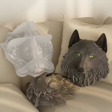 Load image into Gallery viewer, Large Lion Wolf Head Ornament Mold
