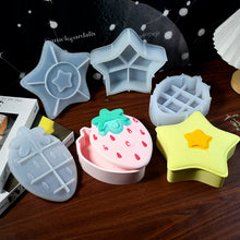 Load image into Gallery viewer, Strawberry Star Silicone Box Mold

