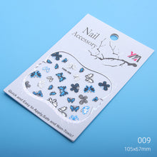 Load image into Gallery viewer, Blue Series Butterfly Flowers Stickers
