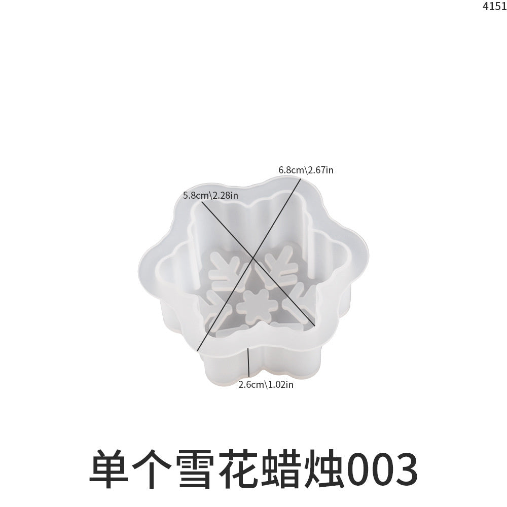 Christmas Series Candle Silicone Mold