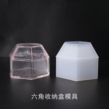 Load image into Gallery viewer, Hexagonal Storage Box Silicone Mold
