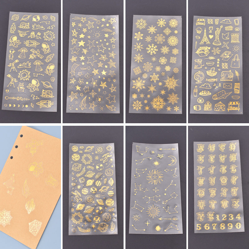 Gold Stamping Sticker Accessories