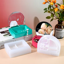 Load image into Gallery viewer, Square Round Storage Silicone Mold Jewelry Box Base with Lens
