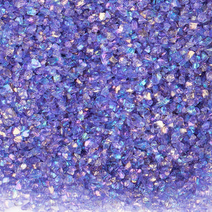 20 Colors Mixed Iridescent Glass Crushed Stone