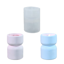Load image into Gallery viewer, Double-layer Cylindrical Candle Holder Mold
