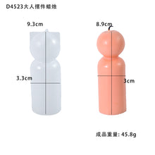 Load image into Gallery viewer, Cylindrical Figurine Ornament Candle Silicone Mold
