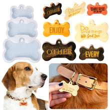 Load image into Gallery viewer, Pet Dog Bone Tag Keychain Mold
