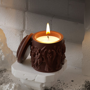 Nordic Angel Statue Storage Candle Holder Mold