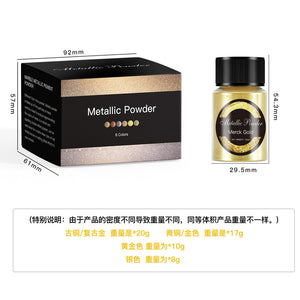 6-color High Gloss Metallic Powder