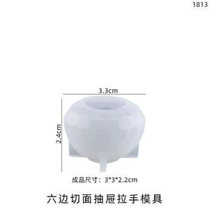 Cut Polygonal Drawer Handle Accessories Mold