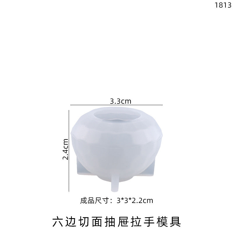 Cut Polygonal Drawer Handle Accessories Mold