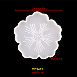 Small Flower Coaster Mold