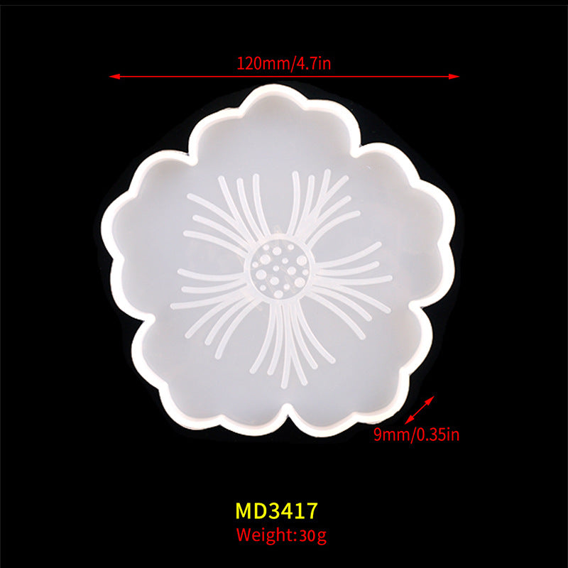 Small Flower Coaster Mold