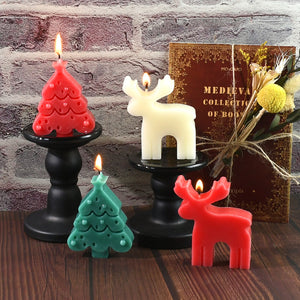 Christmas Series Tree Elk Candle Silicone Mold