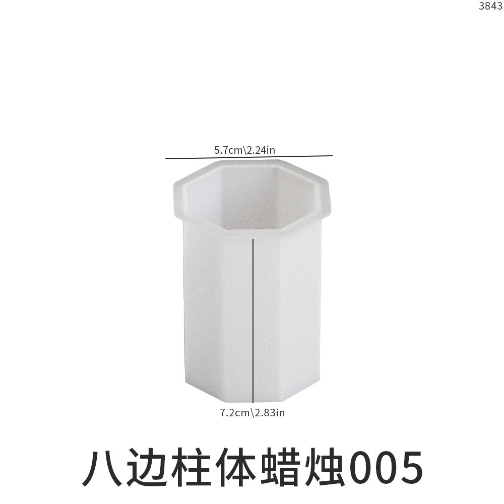 Cylindrical Candle Silicone Mold