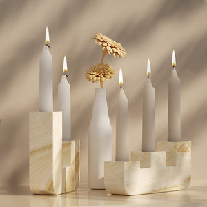 Stepped Candle Holder Silicone Mold