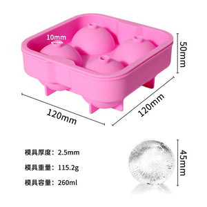 4 Consecutive Cubes Quick Freezing Ice Maker Mold