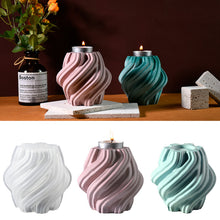 Load image into Gallery viewer, Rotating Twisted Candle Holder Silicone Mold
