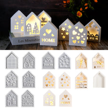 Load image into Gallery viewer, Luminous Hollow House Storage Box Silicone Mold
