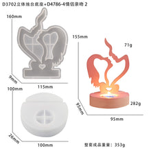 Load image into Gallery viewer, Valentine&#39;s Day Couple Kissing Candle Holder Mold
